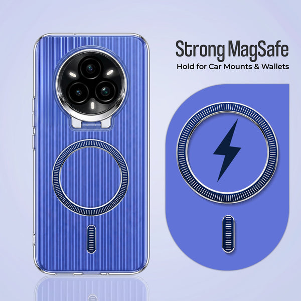 Realme 14 Pro+ 5G Anti-Yellow Magsafe Liquid Crystal Clear Case