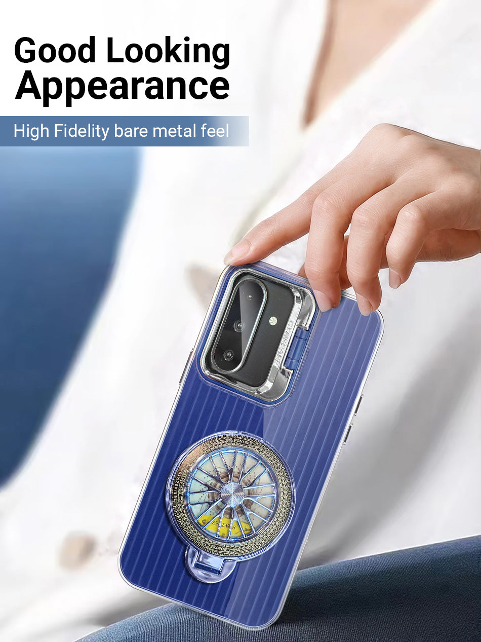 Samsung Galaxy A56 Luxury Dual Layer Hybrid Camera Wheel Rotating Case
