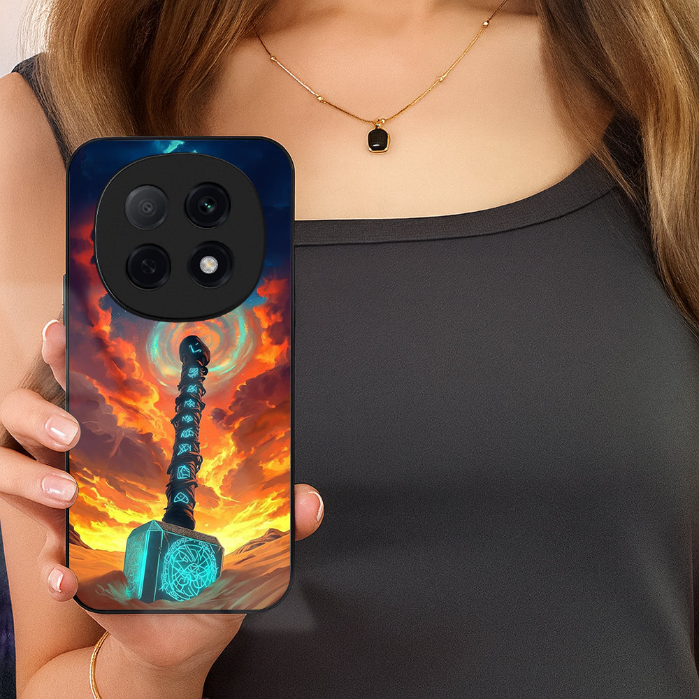 OPPO F29 Pro 5G Premium Acrylic Shockproof Glass Back Case (Mjolnir Glow)