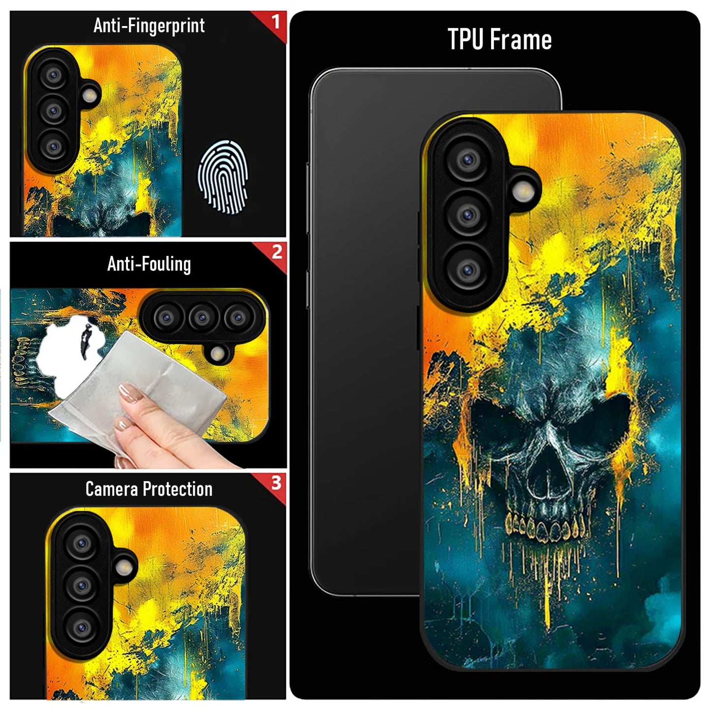 Samsung Galaxy A56 Premium Acrylic Shockproof Glass Back Case (Phantom Guard)