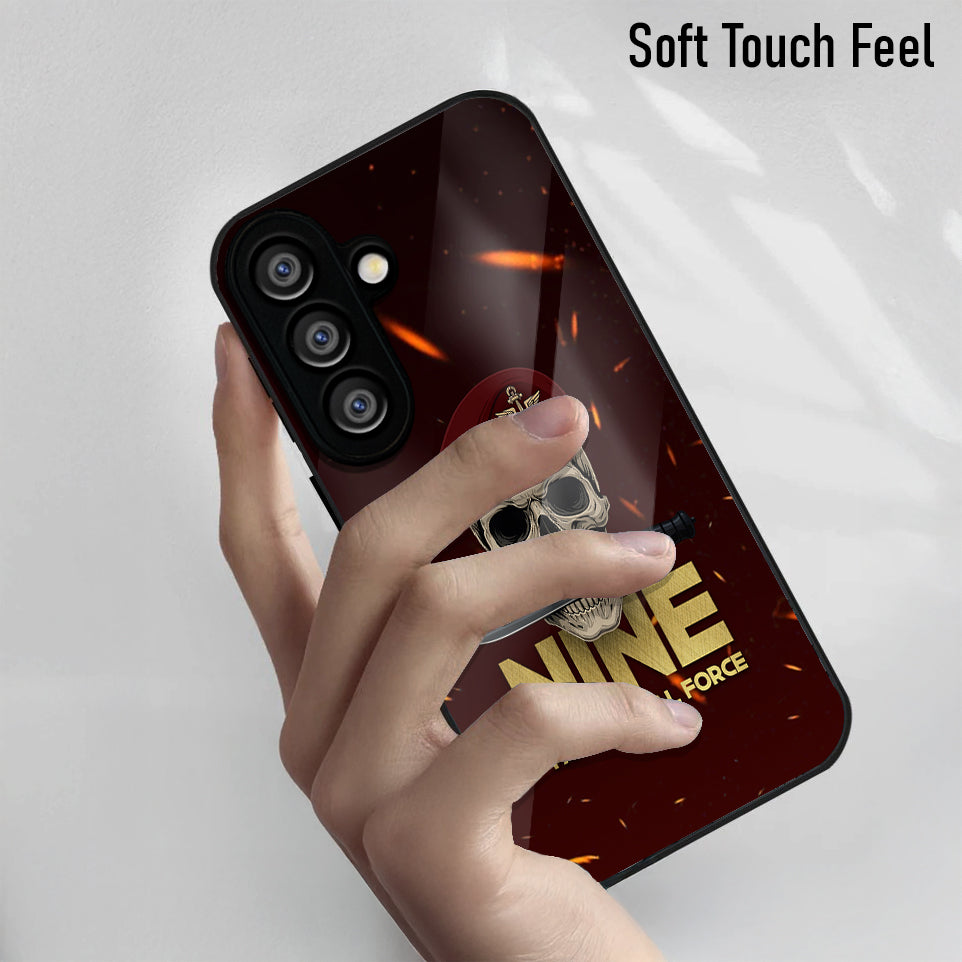 Samsung Galaxy A56 5G Premium Acrylic Shockproof Glass Back Case (Commando Case)