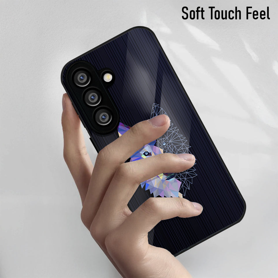 Samsung Galaxy A36 5G Premium Acrylic Shockproof Glass Back Case (Diamond Wolf)