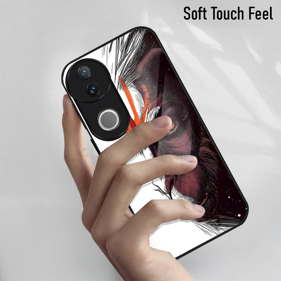 Vivo V50 5G Premium Acrylic Shockproof Glass Back Case (Hanuman)