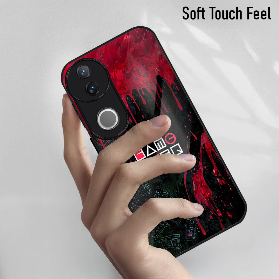 Vivo V50 5G Premium Acrylic Shockproof Glass Back Case (Game Over)