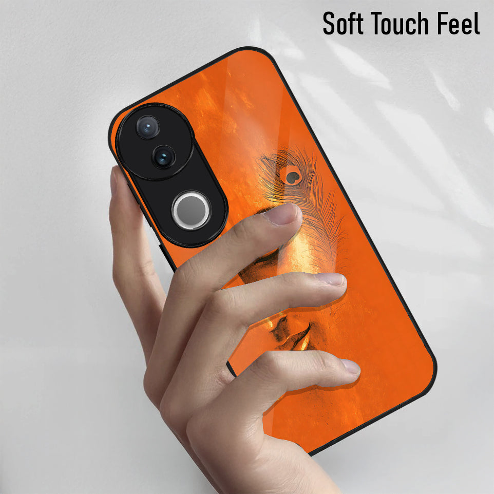 Vivo V50 5G Premium Acrylic Shockproof Glass Back Case (Soulful Glow)