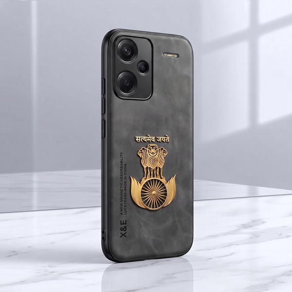 Redmi Note 13 Pro+ 5G Satyamev Jayate Comfortable Leather Phone Case