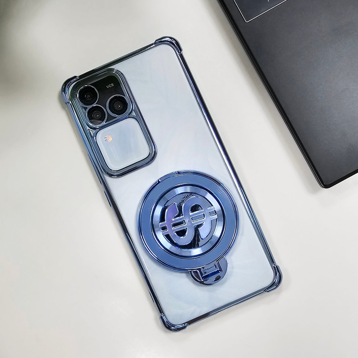 Vivo V30 Pro 5G Four Corner Airbags 100% Original Astro Money Magnet Rotating Dollar Case