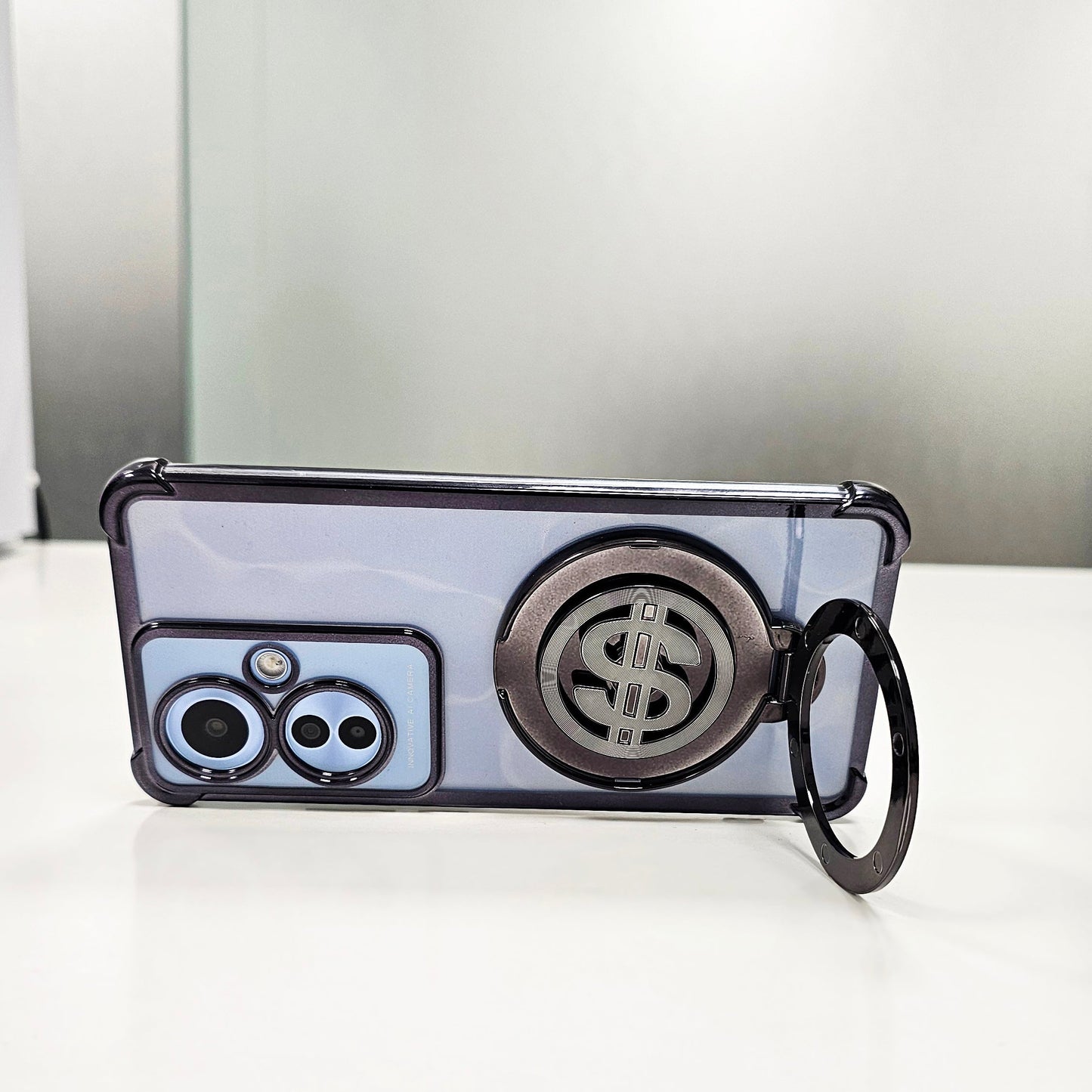 OPPO F25 PRO 5G Four Corner Airbags 100% Original Astro Money Magnet Rotating Dollar Case