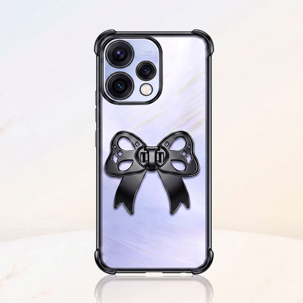 Oppo Reno 15 5G Stylish Bow Knot Transparent Shockproof Airbag Phone Case