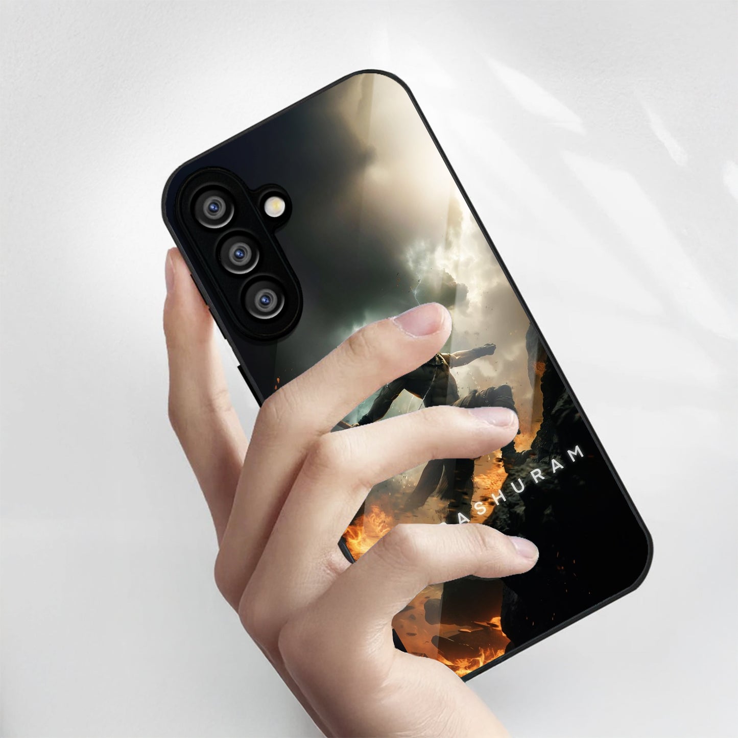 Samsung Galaxy A36 Premium Acrylic Shockproof Glass Back Case (AgniYodha)