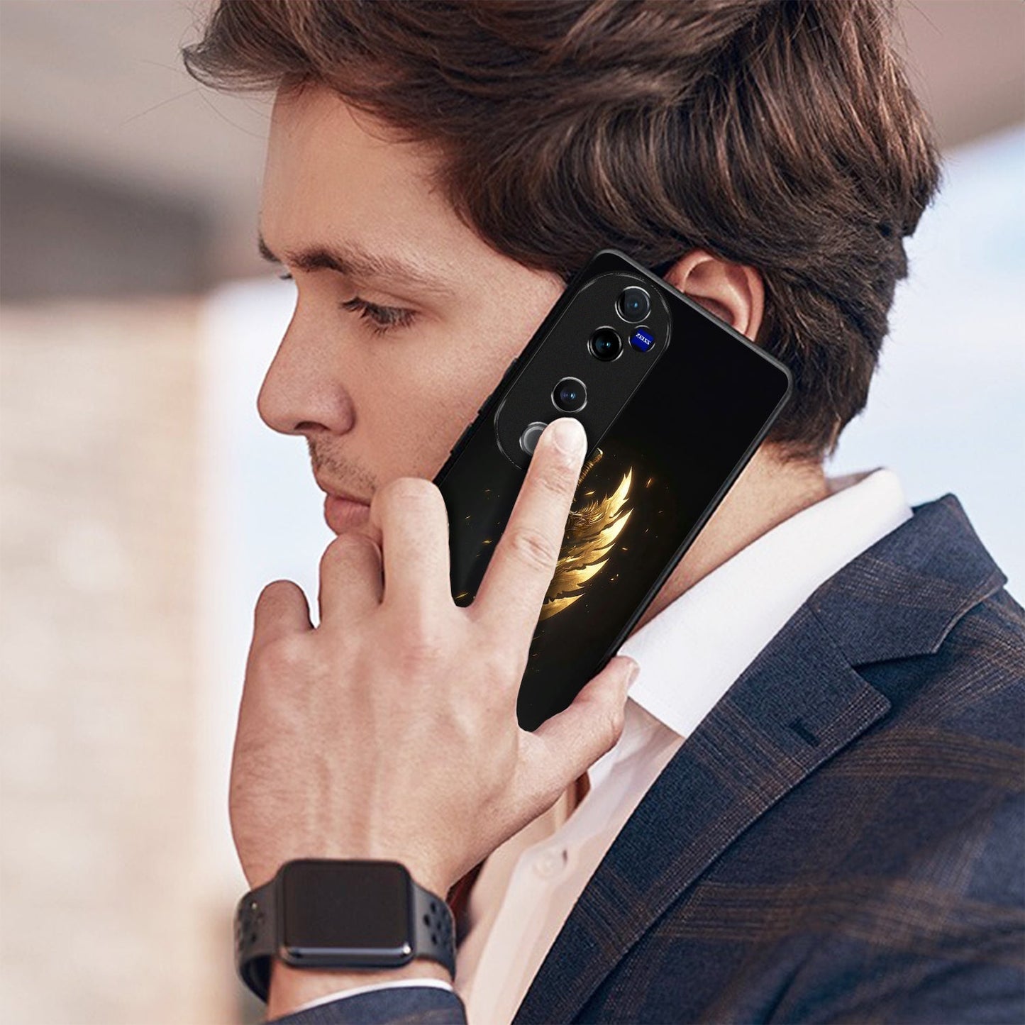 Vivo V40 Pro 5G Premium Acrylic Shockproof Glass Back Case (Eternal Sword)