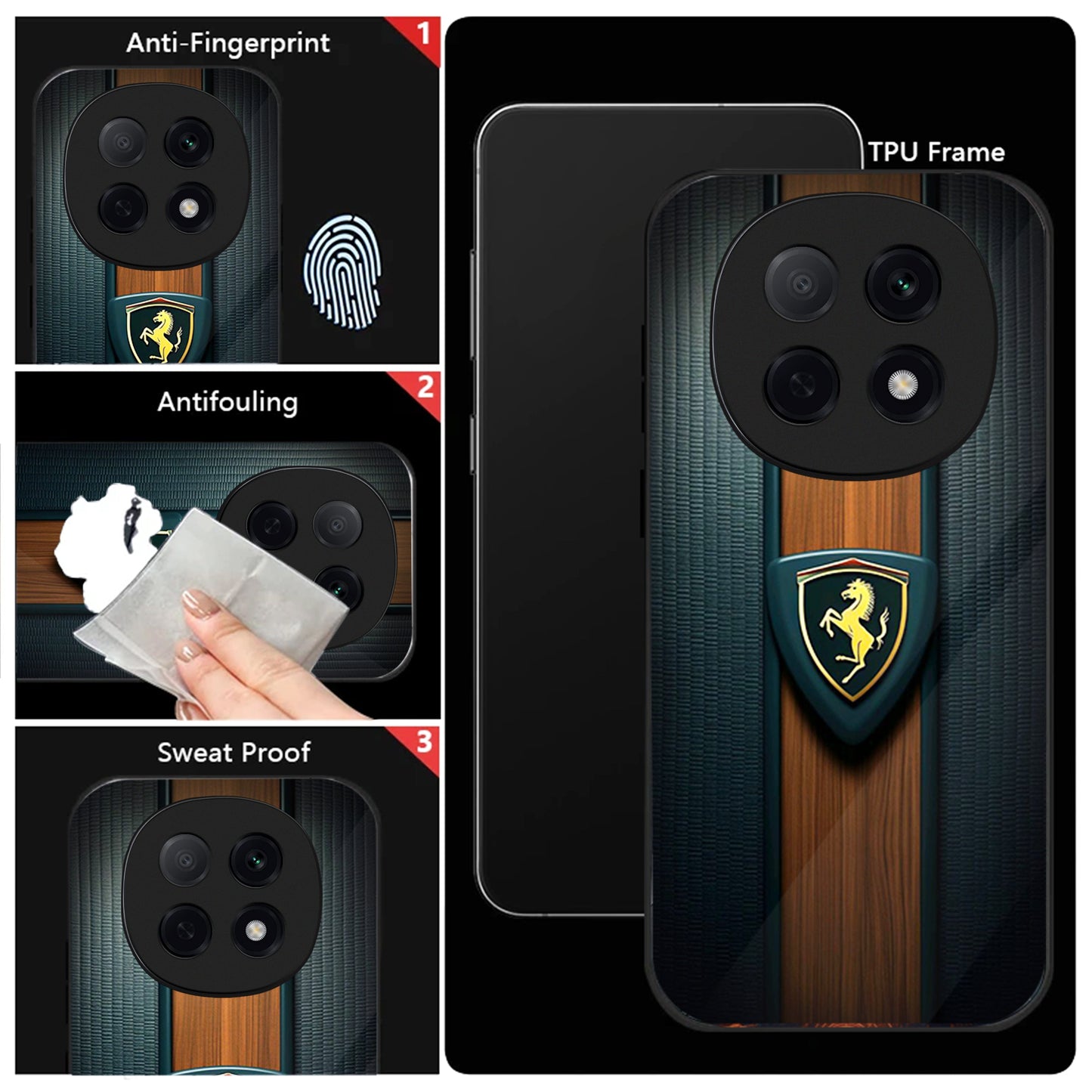 OPPO F29 Pro 5G Premium Acrylic Shockproof Glass Back Case (Royal Roadster)