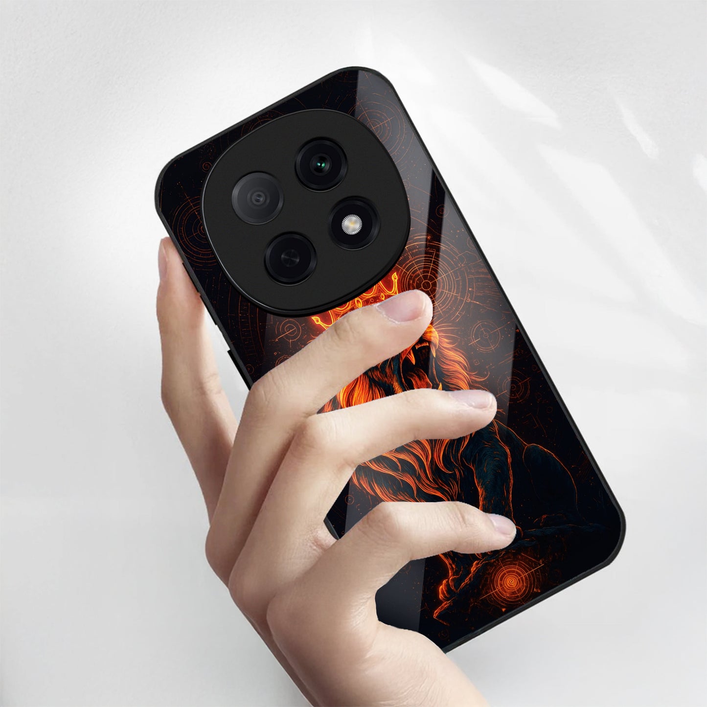 OPPO F29 Pro 5G Premium Acrylic Shockproof Glass Back Case (King of Cosmos)