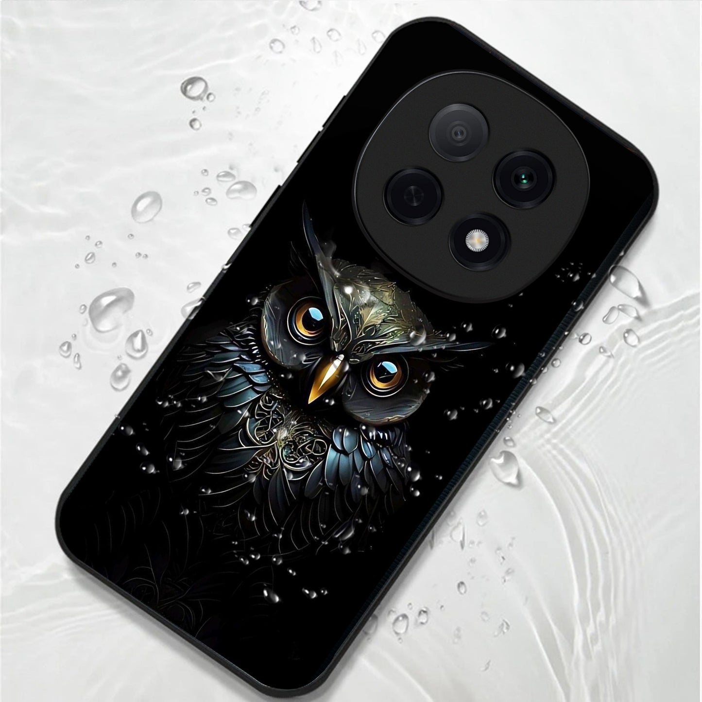 OPPO F29 Pro 5G Premium Acrylic Shockproof Glass Back Case (Midnight Owl)