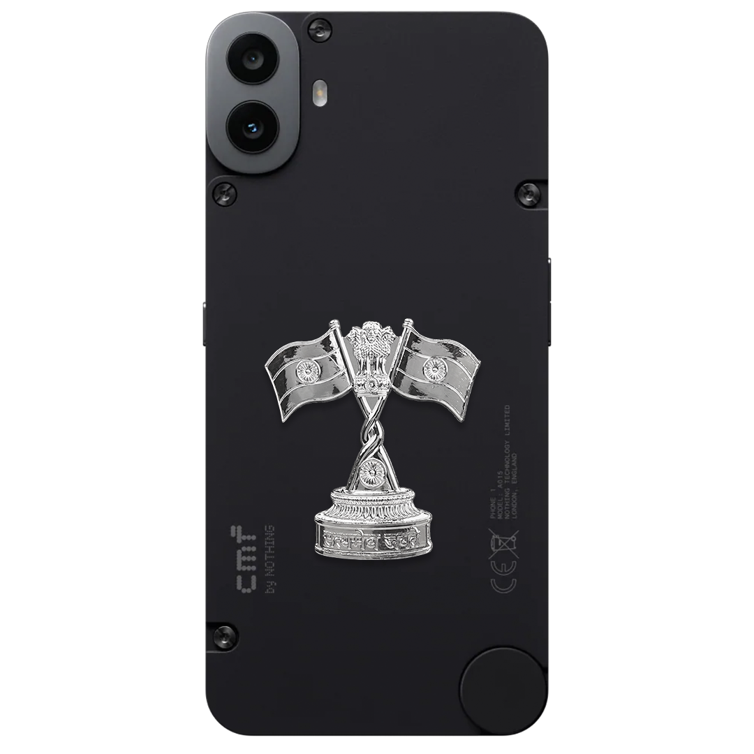 CMF Phone 1 5G Compatible Satyamev Jayate 3D Metal Emblem Sticker