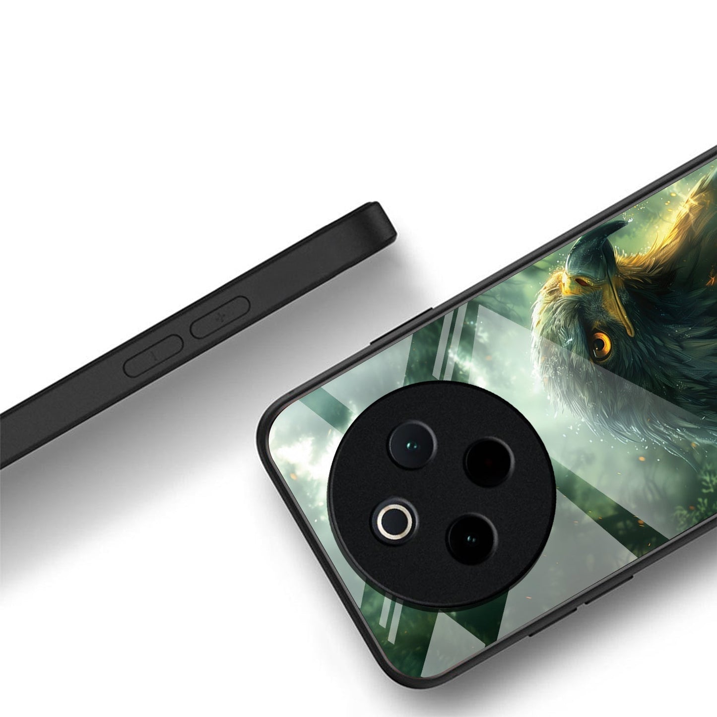 Vivo T4 5G Premium Acrylic Shockproof Glass Back Case (Eagle Case)