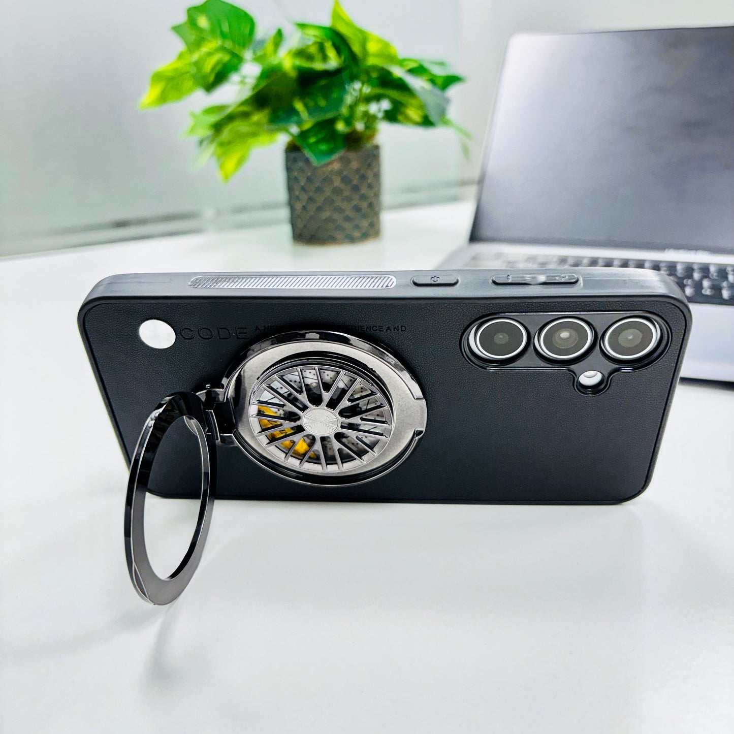 Samsung Galaxy A35 5G Best Selling Stress Buster Wheel Soft Vegan Scratch Resistant Back Case