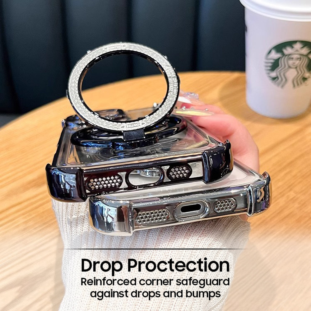 Vivo V40 Pro 5G Premium Stress Buster Wheel Rotating Shockproof Airbags Case