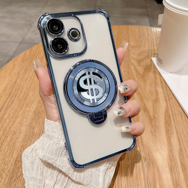 Oppo A5 Pro 5G Four Corner Airbags 100% Original Astro Money Magnet Rotating Dollar Case