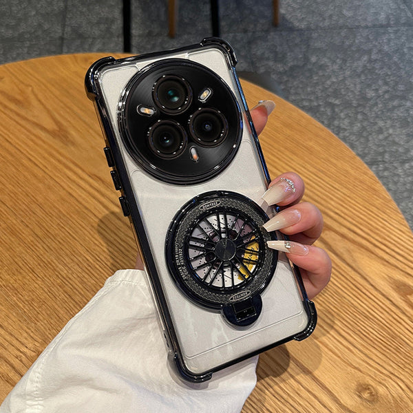 Realme 14 Pro+ 5G Premium Stress Buster Wheel Rotating Shockproof Airbags Case