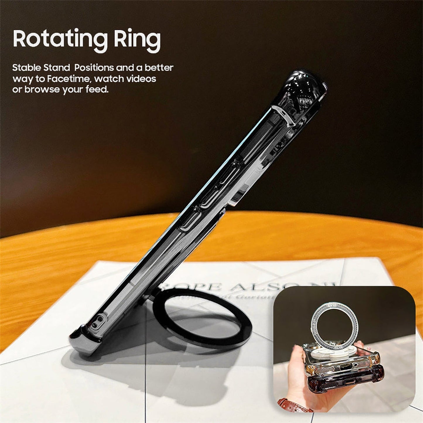 Oppo Reno 15 5G Premium Stress Buster Wheel Rotating Shockproof Airbags Case