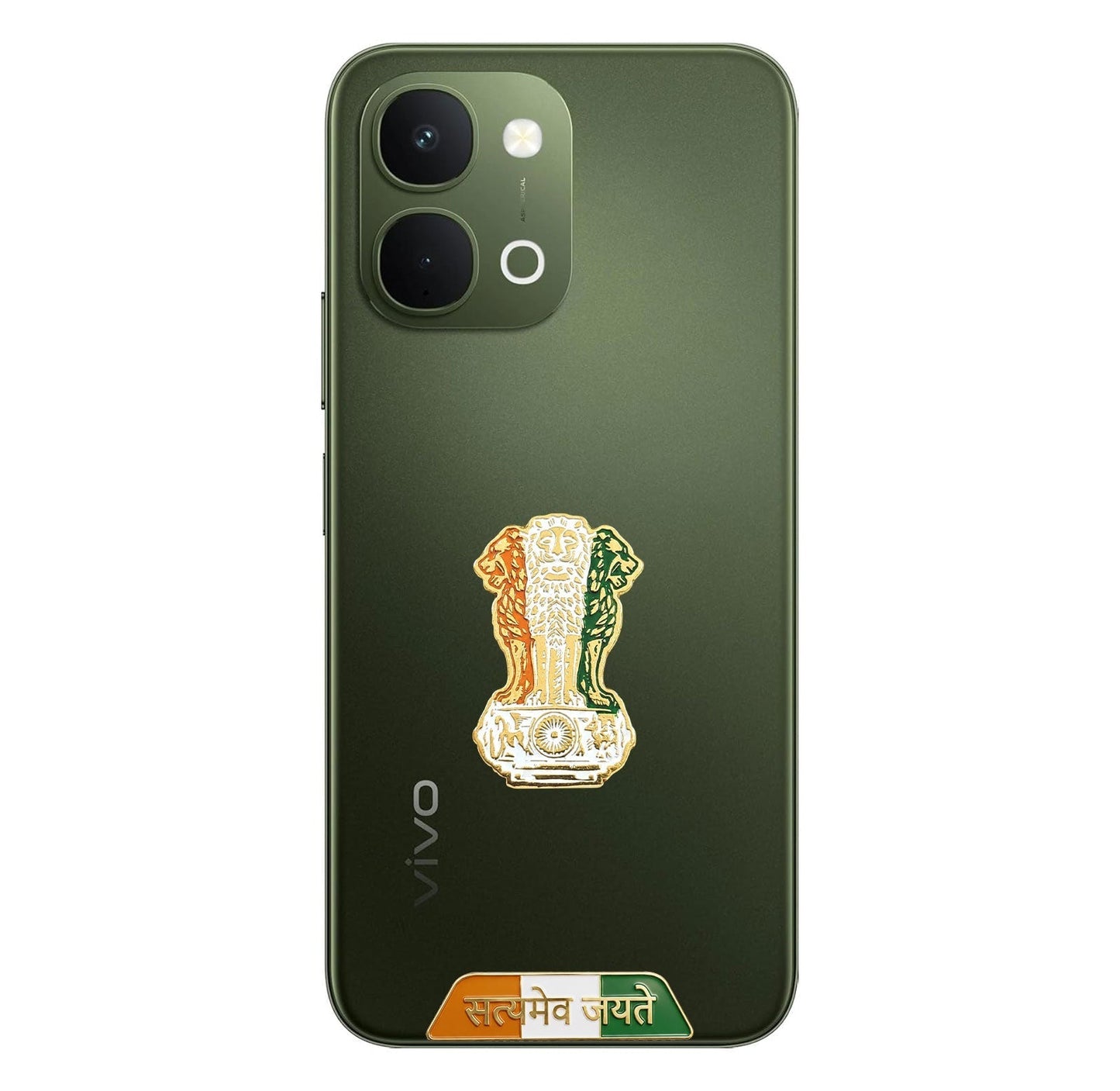 Vivo T5X 5G Compatible Satyamev Jayate 3D Metal Emblem Sticker