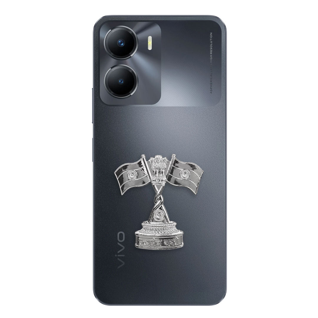 Vivo Y56 5G Compatible Satyamev Jayate 3D Metal Emblem Sticker