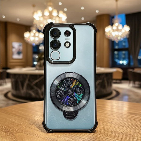 Vivo T4x 5G Reflective Fidget Rotating Airbag Case