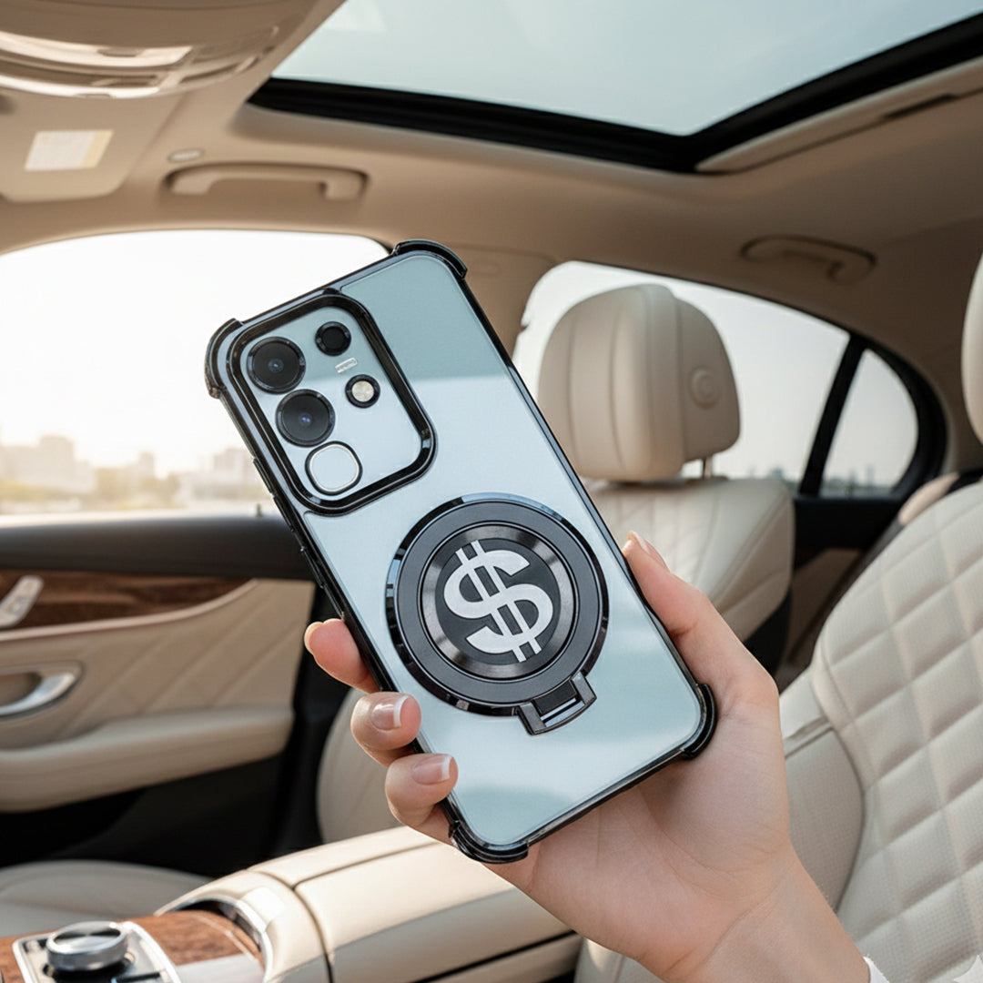 Vivo T4x 5G Four Corner Airbags 100% Original Astro Money Magnet Rotating Dollar Case