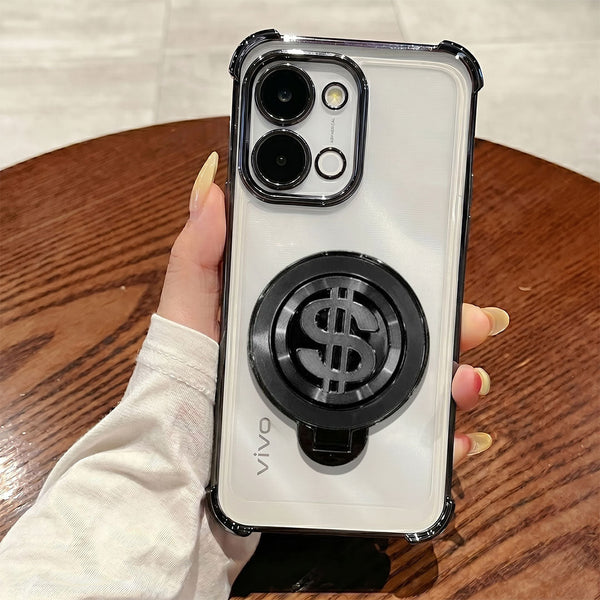 Vivo T5x 5G Four Corner Airbags 100% Original Astro Money Magnet Rotating Dollar Case
