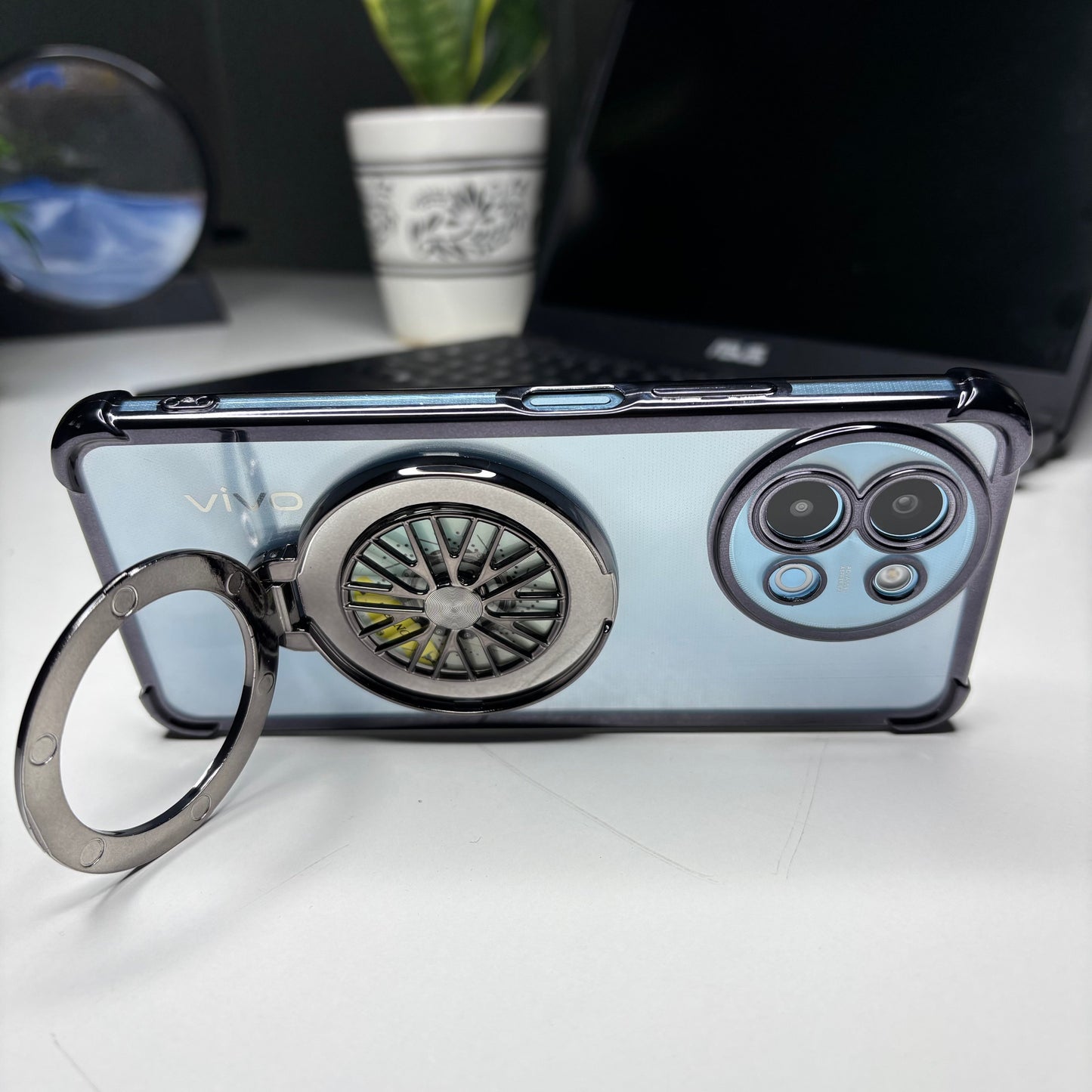 Vivo V30e 5G Premium Stress Buster Wheel Rotating Shockproof Airbags Case
