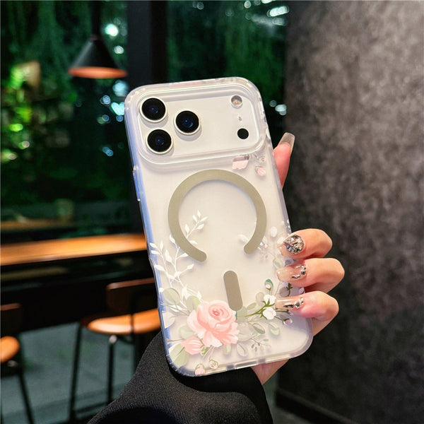iPhone 17 Pro & 17 Pro Max Silicone Rose Magsafe Case