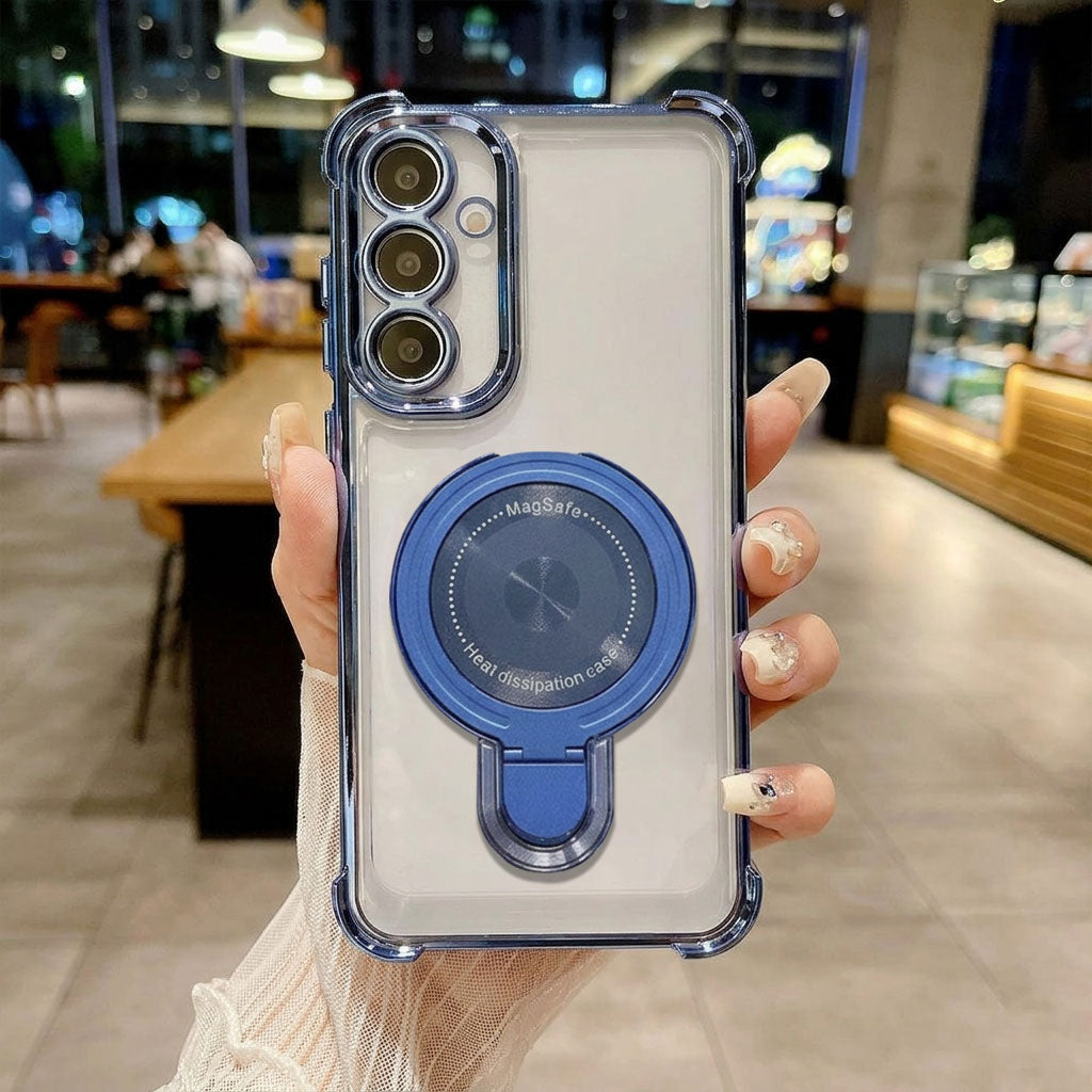 Samsung Galaxy A36 5G Luxury Four Corner Invincible Bracket Ring Stand Case