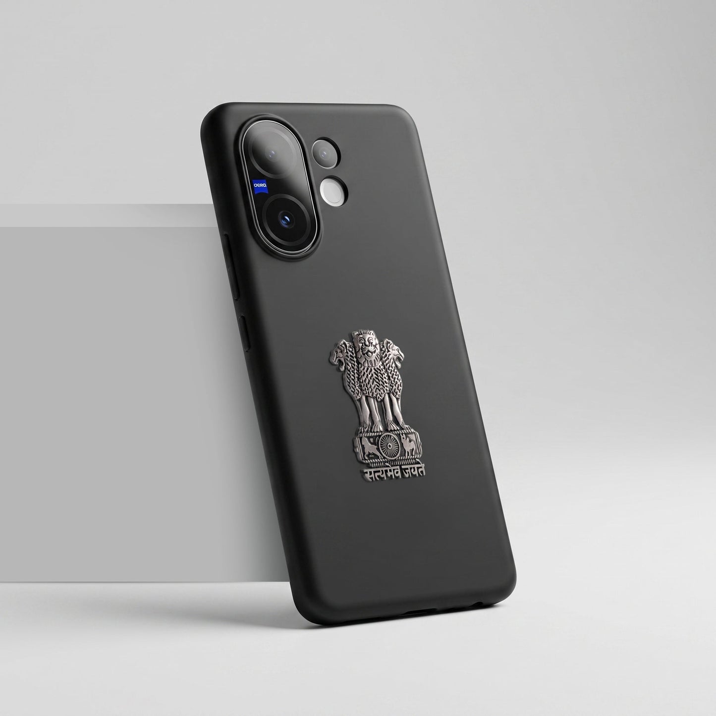 Vivo T4 Pro 5G Compatible Satyamev Jayate 3D Metal Emblem Sticker