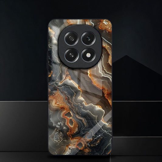 OPPO F29 Pro 5G Premium Acrylic Shockproof Glass Back Case (Golden Mosaic)