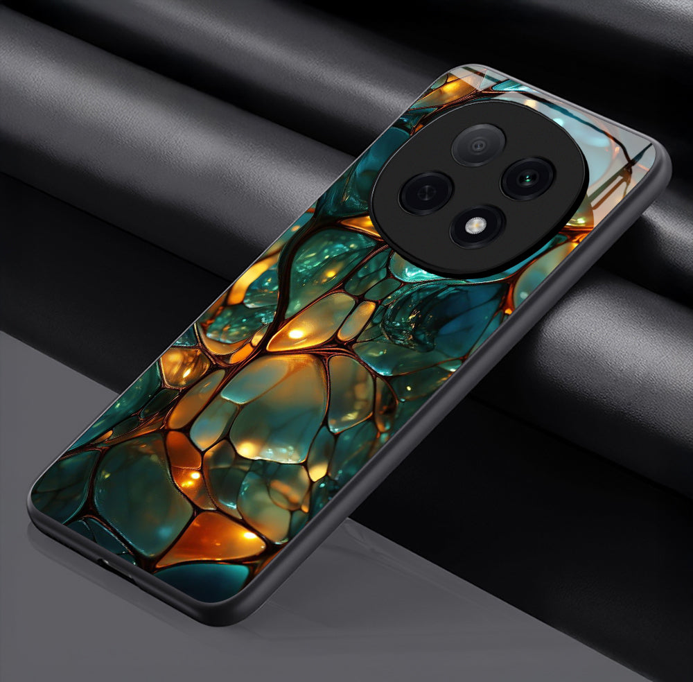 OPPO F29 Pro 5G Premium Acrylic Shockproof Glass Back Case (Molten Gem)