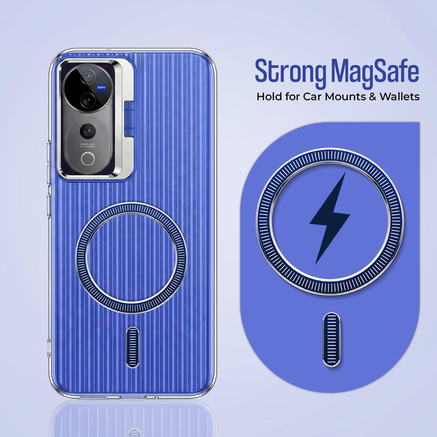 Vivo V40 Pro 5G Anti-Yellow Magsafe Liquid Crystal Clear Case