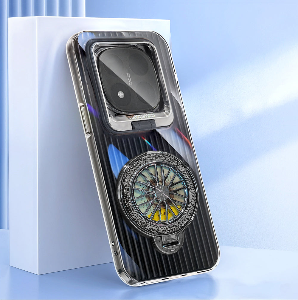 Redmi Note 14 Pro+ Luxury Dual Layer Hybrid Camera Wheel Rotating Case