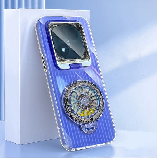 Redmi Note 14 Pro+ Luxury Dual Layer Hybrid Camera Wheel Rotating Case