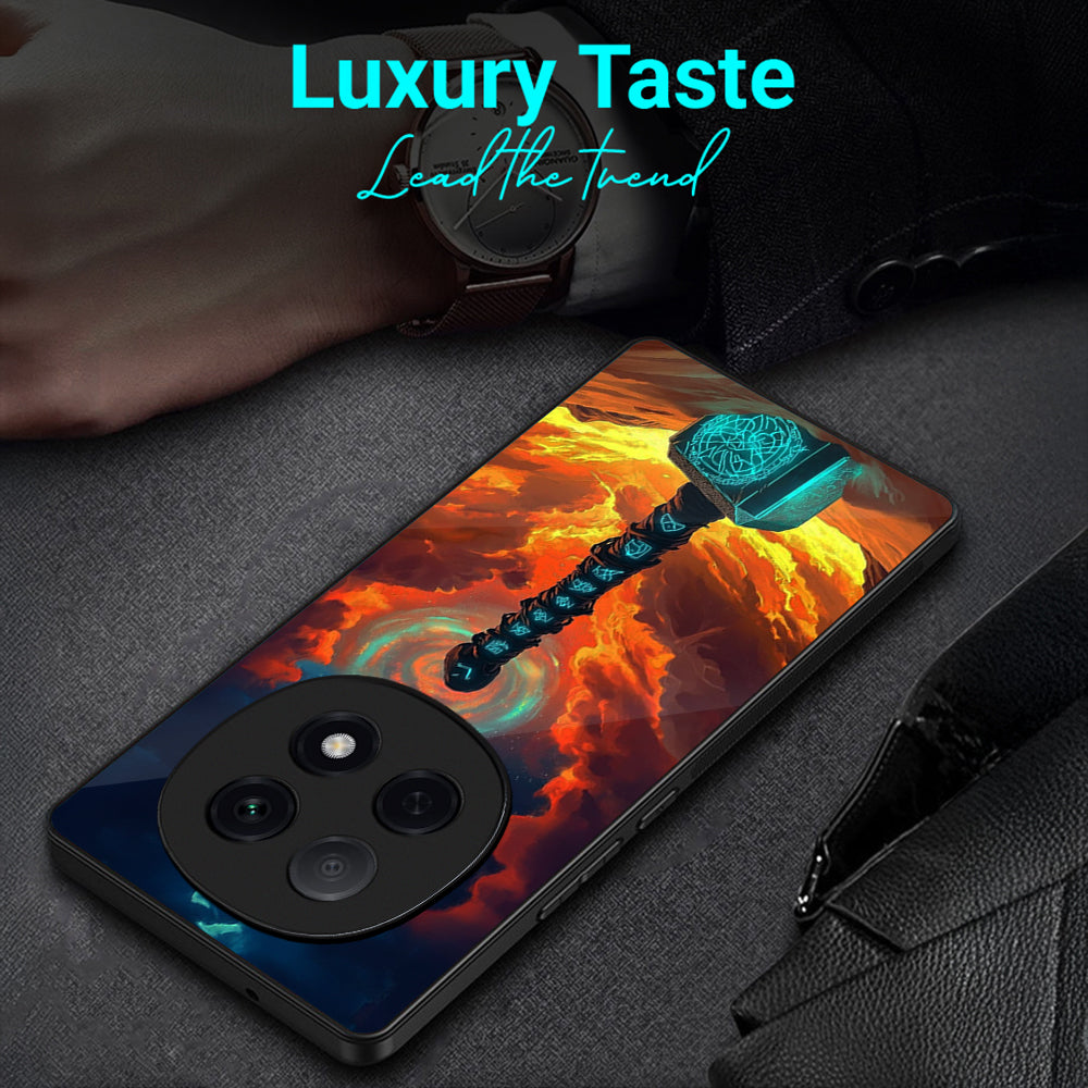 OPPO F29 Pro 5G Premium Acrylic Shockproof Glass Back Case (Mjolnir Glow)