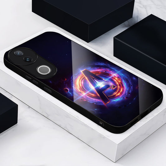 Vivo V50 5G Premium Acrylic Shockproof Glass Back Case (Endgame Impact)