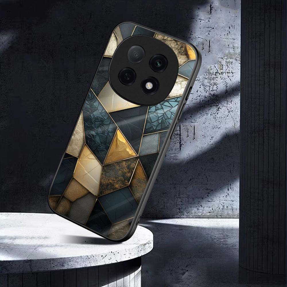 OPPO F29 Pro 5G Premium Acrylic Shockproof Glass Back Case (Royal Pattern)