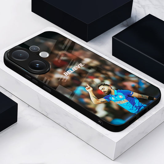 Vivo V60 5G Premium Acrylic Shockproof Glass Back Case (Virat Kohli)