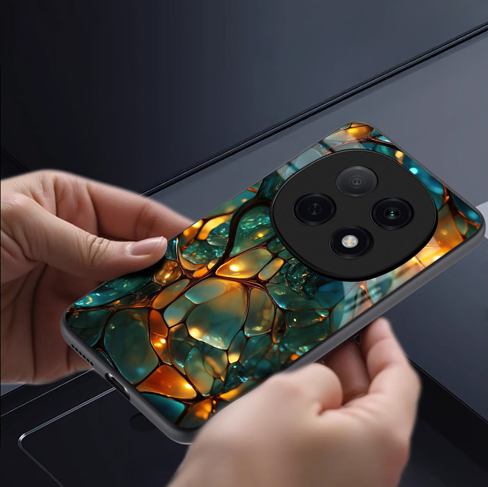 OPPO F29 Pro 5G Premium Acrylic Shockproof Glass Back Case (Molten Gem)