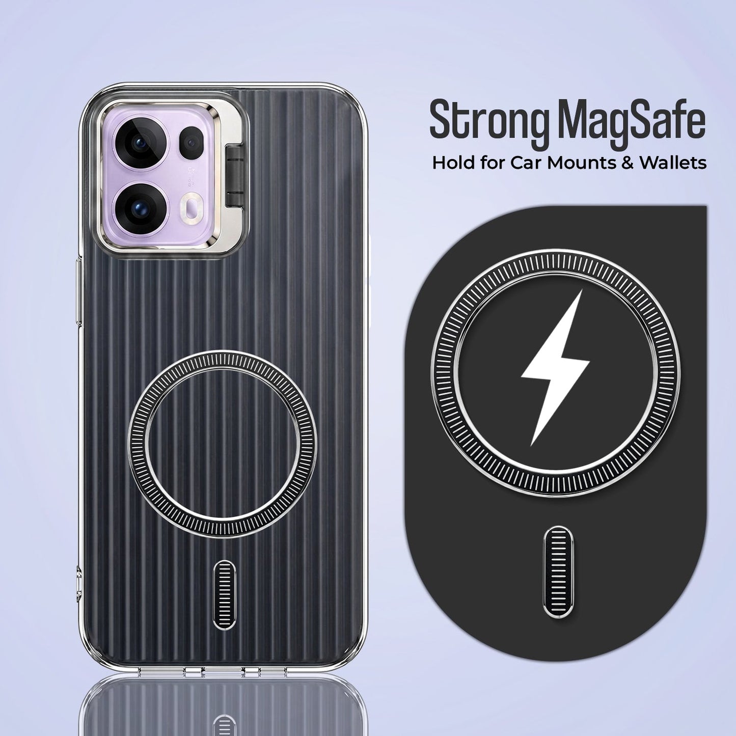 Oppo Reno 13 Pro 5G Anti-Yellow Magsafe Liquid Crystal Clear Case