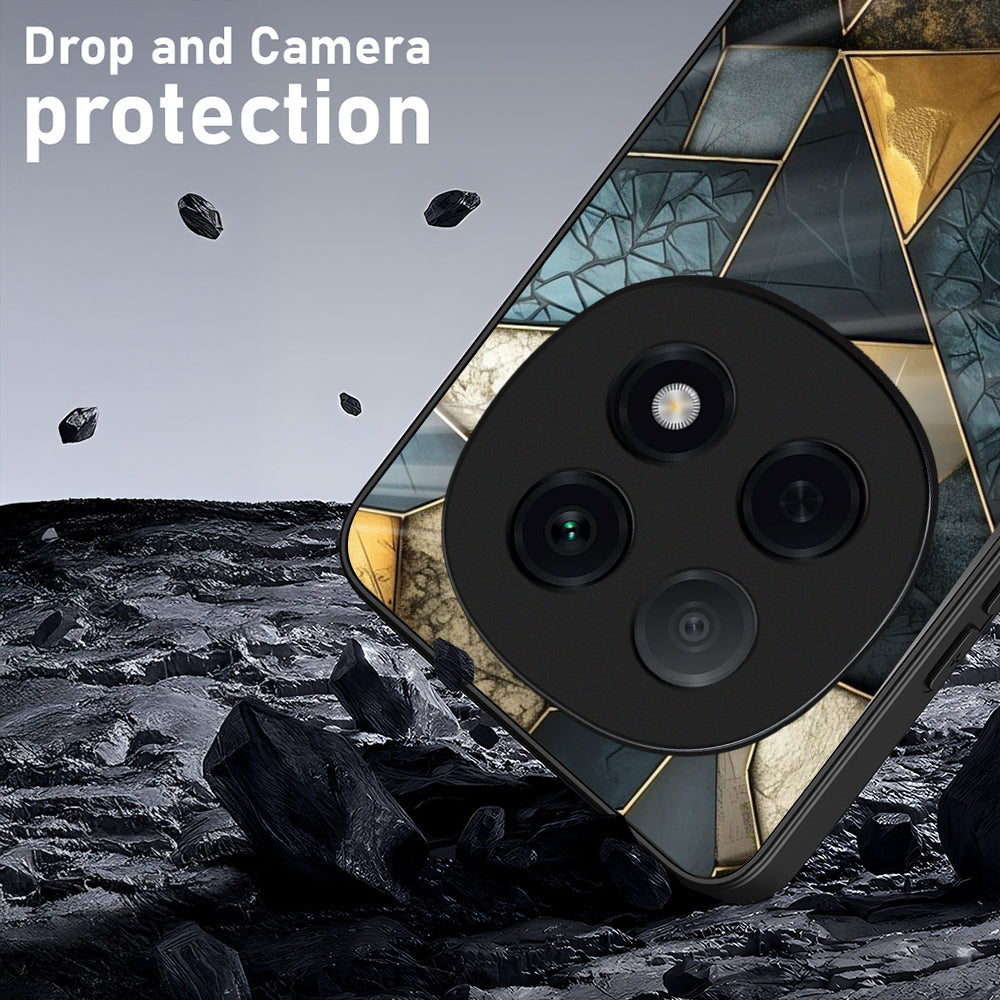 OPPO F29 Pro 5G Premium Acrylic Shockproof Glass Back Case (Royal Pattern)