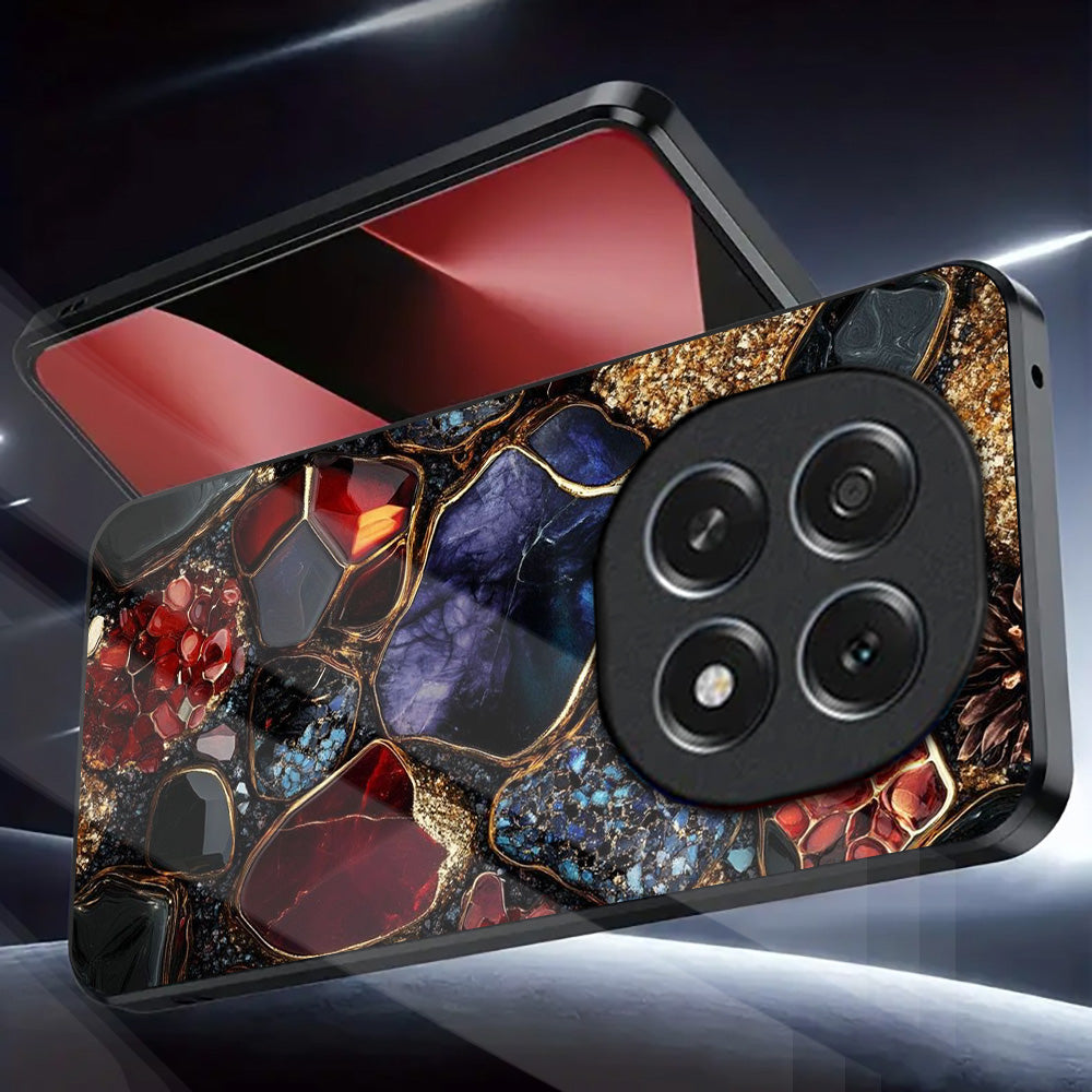 OPPO F29 Pro 5G Premium Acrylic Shockproof Glass Back Case (Royal Gemstone)