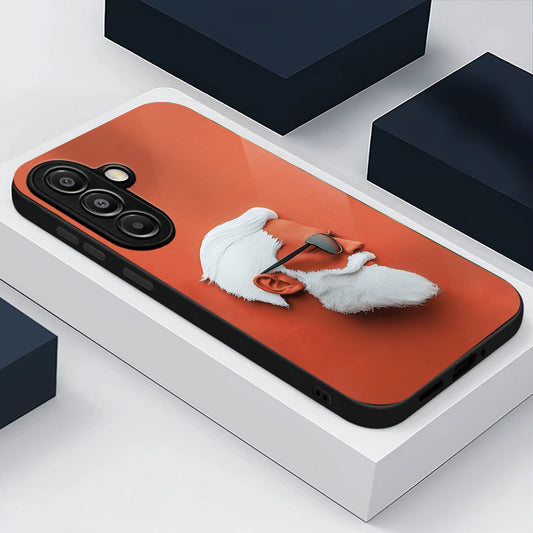 Samsung Galaxy A36 Premium Acrylic Shockproof Glass Back Case (Beard Boss)