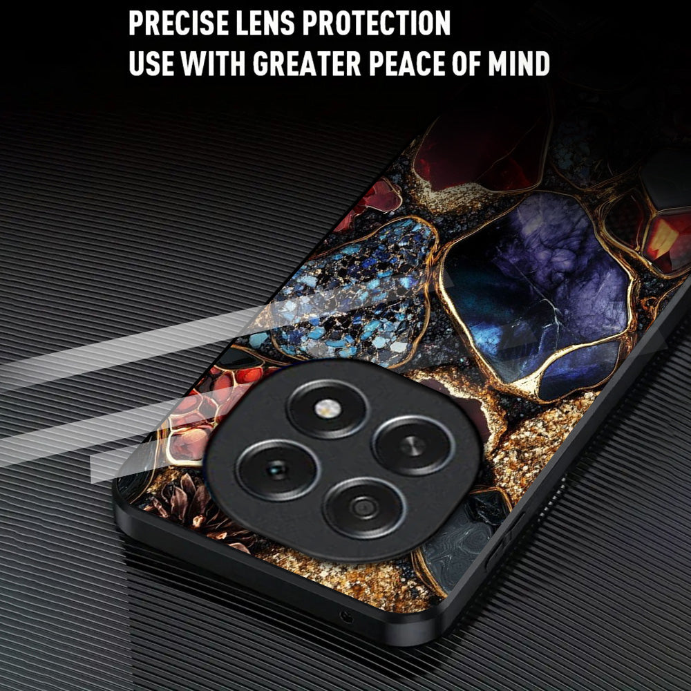 OPPO F29 Pro 5G Premium Acrylic Shockproof Glass Back Case (Royal Gemstone)