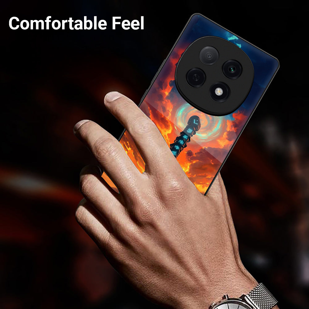 OPPO F29 Pro 5G Premium Acrylic Shockproof Glass Back Case (Mjolnir Glow)